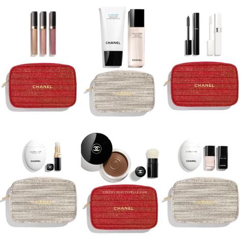 chanel gift set holiday 2022|Chanel tweed makeup gift set.